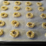 Vanillekranse klar til ovnen Vanillekranse klar til ovnen